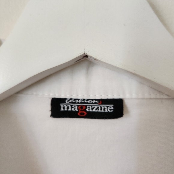 White Cotton Button Up - Picture 6 of 6